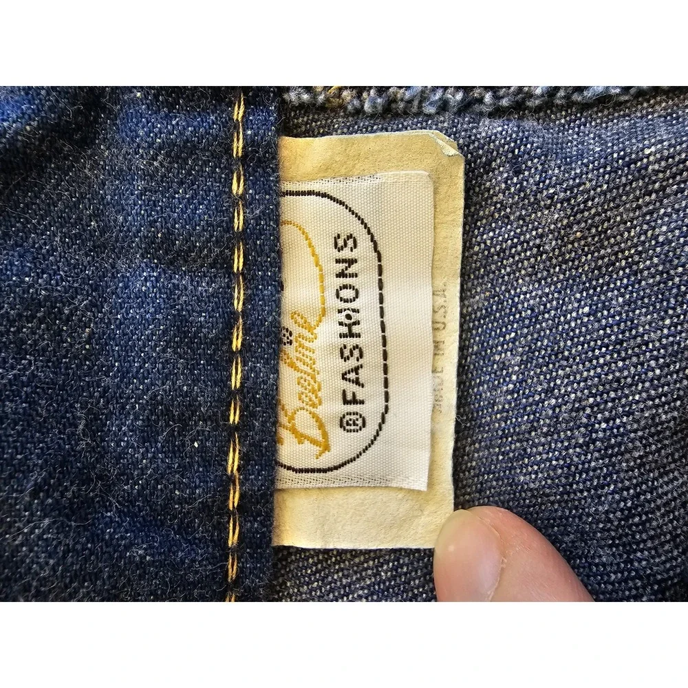Vintage 60s Beeline Fashions High Rise Yoke Front Bareback‎ Taper Leg Mom Jeans